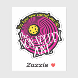 De no-volleyzone sticker