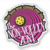 De no-volleyzone sticker (Voorkant)