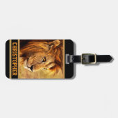 De Noble Lion-foto Bagagelabel (Voorkant horizontaal)