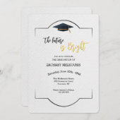 De nodiging van het Afstuderen van de Elementen va Kaart (Voorkant / Achterkant)