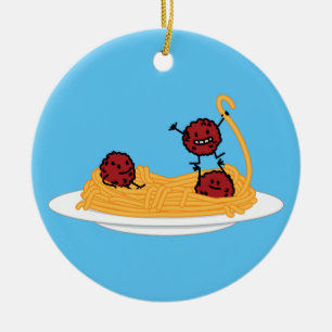De noedels Italiaans voedsel van de spaghetti en Keramisch Ornament