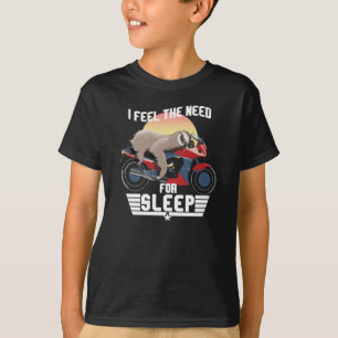 De noodzaak van slaapstand Funny Sloth T-shirt