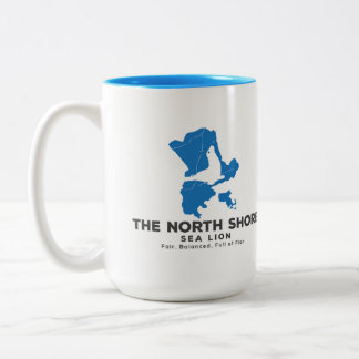De Noord-Shore Zee Lion Beverage Container Tweekleurige Koffiemok