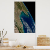 De noordelijke Golf van Mexico. Poster (Keuken)