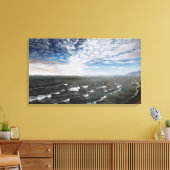De Noordelijke IJszee: Canvas Uncropped Afdruk (Insitu (Woonkamer))