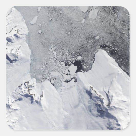 De noordelijke punt van Alexander Island Vierkante Sticker (Voorkant)