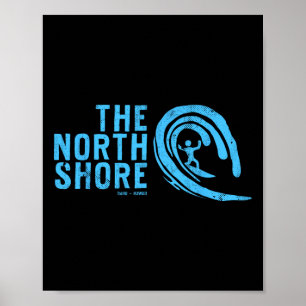 De noordkust van Oahu, Hawaï Poster