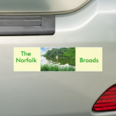 De Norfolk Broads Bumpersticker (Op auto)