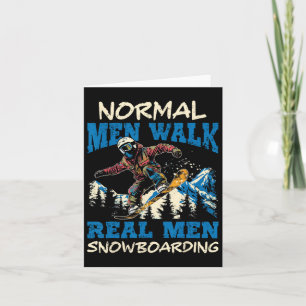 De normale Mannen werken Echte Mannen Snowboard Sn Kaart