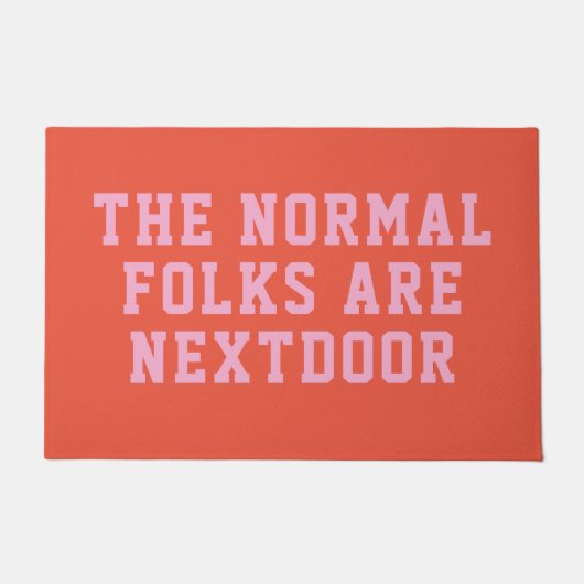 De normale mensen zijn de buren deurmat (Voorkant)