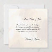 De nos coeurs à votre carte de remerciements (Dos)