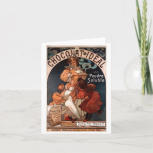 De Nota of het Wenskaart van de Chocolade van de Kaart