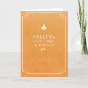 De Nota van de Liefde van de herfst Kaart