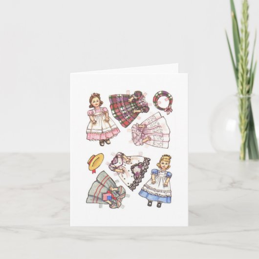 De Nota van Doll van het document Kaart (Voorkant)