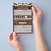 De Nota van het verlof voor de Kaart van de Wester (Hand)