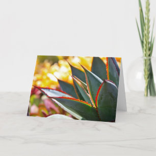 De notakaart van de agave van de "Blauwe Gloed" Kaart