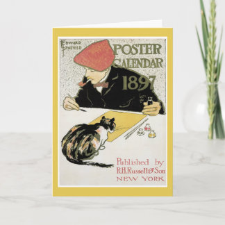 De notakaart van de Kalender van het poster Kaart