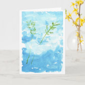 De notakaart van de vrede (groet) kaart (Gele Bloem)