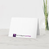 De notakaart van de vriendschap kaart (Achterkant)