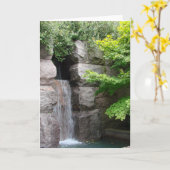 De notakaart van de waterval kaart (Gele Bloem)