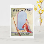 De notakaart van het Leven van het Palm Beach #18 Kaart (Gele Bloem)