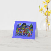 De notakaart van Noche van de adobe Kaart (Gele Bloem)