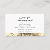 De Notarische Beroeps van de Agent van het Onderte Visitekaartje (Achterkant)