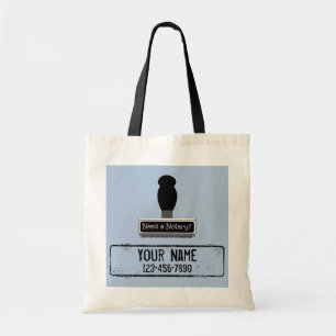 De Notarische Stempel van de Rubber vereist Gepers Tote Bag