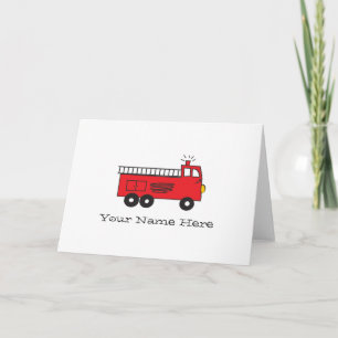 De Nota's van de Motor van de brand Notitiekaartje