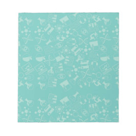 De Nota's van het Patroon van de wetenschap Pictog Notitieblok