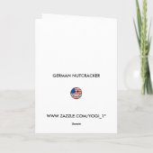 DE NOTEKRAKER VAN KERSTMIS FEESTDAGEN KAART (Achterkant)