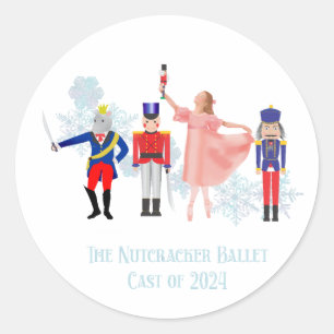 De notenkraker 2024 Cast Ronde Sticker