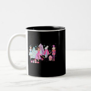 De Notenkraker Ballet Roze Kerstpruim Fairy VI Tweekleurige Koffiemok