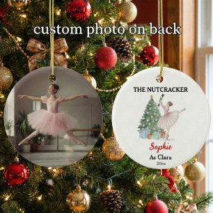 De Notenkraker Ballet Sieraad met Naam & Foto Keramisch Ornament