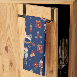 De Notenkraker Kerst Ballet  Navy Blue Theedoek
