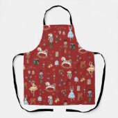De Notenkraker Kerst Ballet  Rood Schort (Voorkant)
