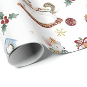 De Notenkraker Kerst Ballet Waterverf Cadeaupapier (Rol Hoek)