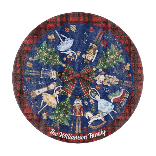 De Notenkraker Kerst Ballet  Waterverf Snijplank (Voorkant)