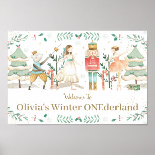 De Notenkraker Kerst Verjaardag Achtergrond Welkom Poster