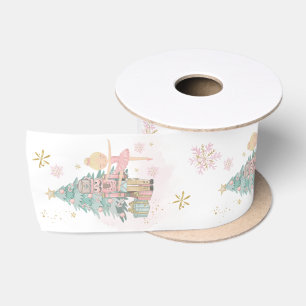 De Notenkraker Pastel Pink Mint Kerstballet Lint
