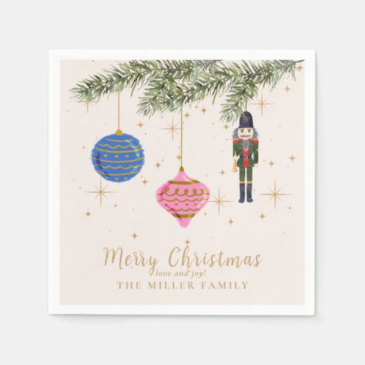 De notenkraker, roze servet (Voorkant)