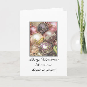 De notre maison à la vôtre.. Carte de Noël
