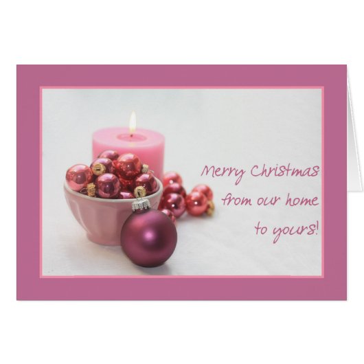 De notre maison à la vôtre.. Carte de Noël (Devant horizontal)