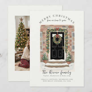 De notre maison à la vôtre Carte de vœux de Noël