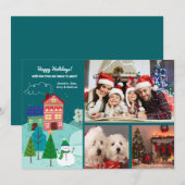 De Notre Maison À Votre 3 Photo Carte De Vacances (Devant / Derrière)