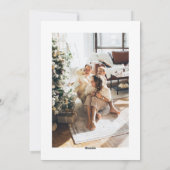 De notre maison à votre carte de vacances de Noël (Dos)