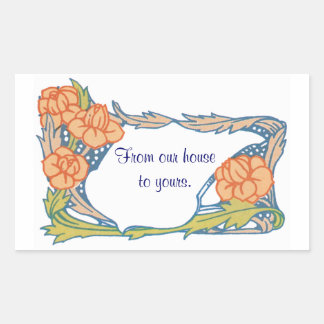 De notre maison à votre Personnaliser Sticker