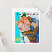 De nous à vous Carte de voeux de Noël (Devant/Arrière en situation)