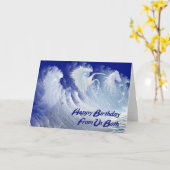 De nous deux, carte d'anniversaire avec des chevau (Fleur jaune)