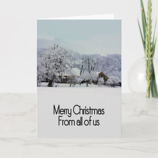 De nous tous... Carte de Noël (Devant)